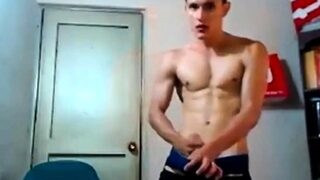 Sexy boy plays with his hot ass