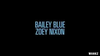 Bailey Blue et Zoey Nixon dans un trio gourmand