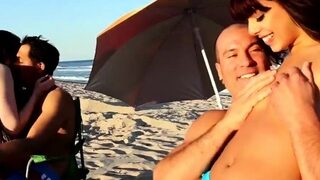 Teen double penetration and three girls one lucky guy