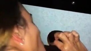 Glory hole trekantslampa