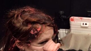 Waxed and flogged teen