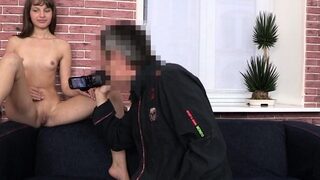 Attractive brunette beauty Sofie Carter bounces on fat cock