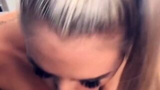 Amateur Blonde Blowjob CIM
