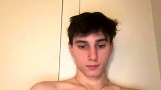 Amateur straight dude jerked off by gay
