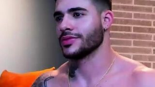 Hot gay boy solo jerking and toying show in front of webcam
