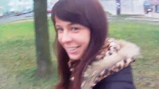 Naughty redhead teen Liona Levi deepthroats and rides