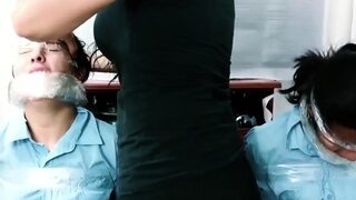 Massively Gagged Latina Schoolgirls