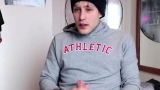 Solo masturbation and gay climax