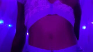 Amateur blondie solo anal masturbation