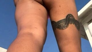 Amateur blondie solo anal masturbation