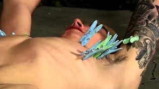 Nude teenage boys in bondage gay xxx Rhys’ sensitized