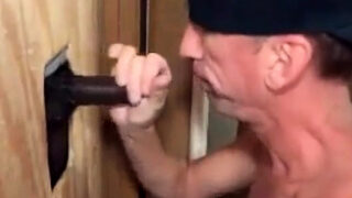 Sucking Black Cock At The Glory Hole