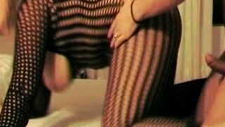 Fucking My Chubby Wifey In Fishnets