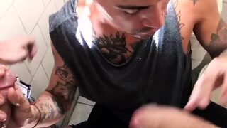 Gay latino cum party and sexy straight male pornstars