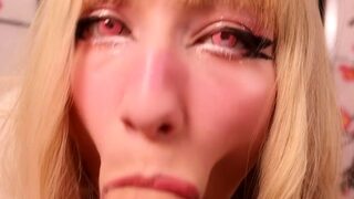 Sexy Naughty Blonde Milf Blowjobs Cock POV