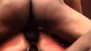 Sudden DP IR threeway for skinny cougar