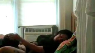 my Mom’s black friend worships her pussy