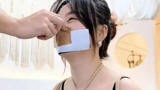 a cute girl was under breathless