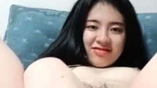 Young Korean Teen Teasing Her Pussy