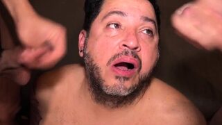 Gaydaddy 3some double dildo with twinks