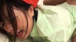 After cleaning his house without wearing any lingerie, Aimi