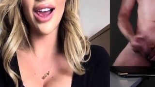 CFNM voyeur MILF watches webcam wanking
