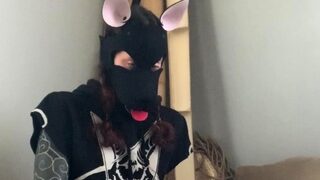 Kinky moist taco brunette anal toy play during masturbating