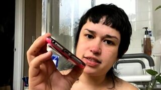 Australian BBW with big boobs gives blowjob