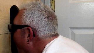 Latino Hottie Feeds Me At The  Gloryhole