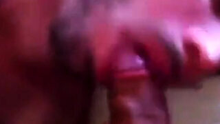cum on his face