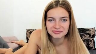 Hot brunette close up pussy masturbation on cam