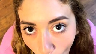 POV Blowjob Teen Girl Brunette Compilation