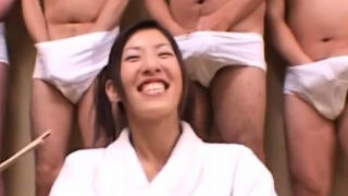 Slutty hottie goes wild on dongs until sperm fills her holes
