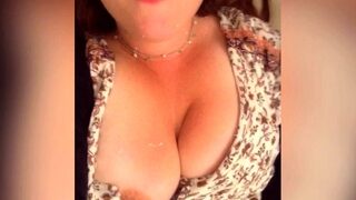 Big boobs milf masturbates with her dildo
