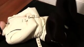 Bondage, Slave, slave girl, dominating, brunette ts,