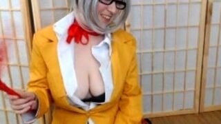 Fiery mature amateur busty blonde solo pussy toying