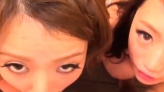 Great close up in japanese teen blowjob pov