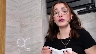 Kinky moist taco brunette anal toy play during masturbating