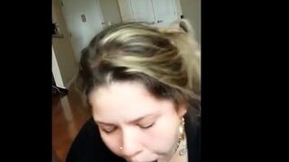 Latina sucking bbc