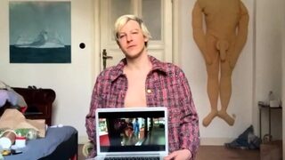Solo masturbation and gay climax