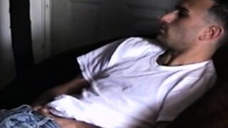 Str8 hairy athlete dick blown by stud