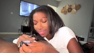 Amateur chick and her blowjob talent