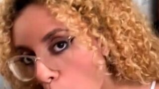 Busty Black Amateur MILF Interracial Creampie POV