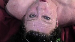 Erotic amateur girl giving blowjob and titjob in POV