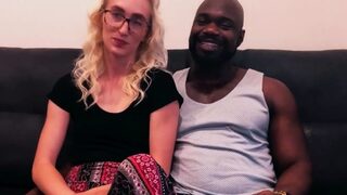 Nerdy Babe Blows BBC In Casting Couch