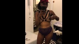 Stylish Black Girl In Lingerie