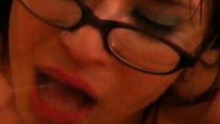 Gorgeous Latina With Glasses BJ