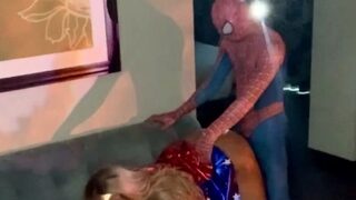 Hot blonde ass getting doggystyle in toilet