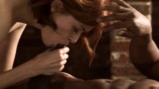 Redhead Nina Sever Tempts Hung Stud Romeo Into Fucking