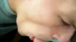 Webcam of Mate JP Eating My Cum